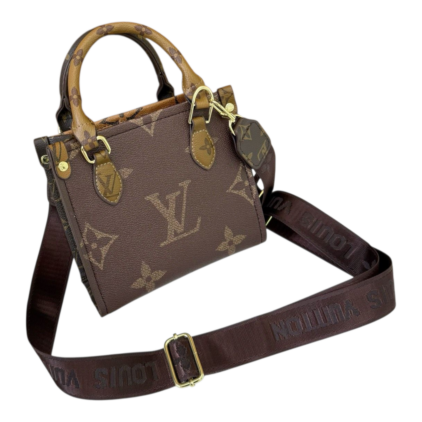 LV inspired reverse tote bag