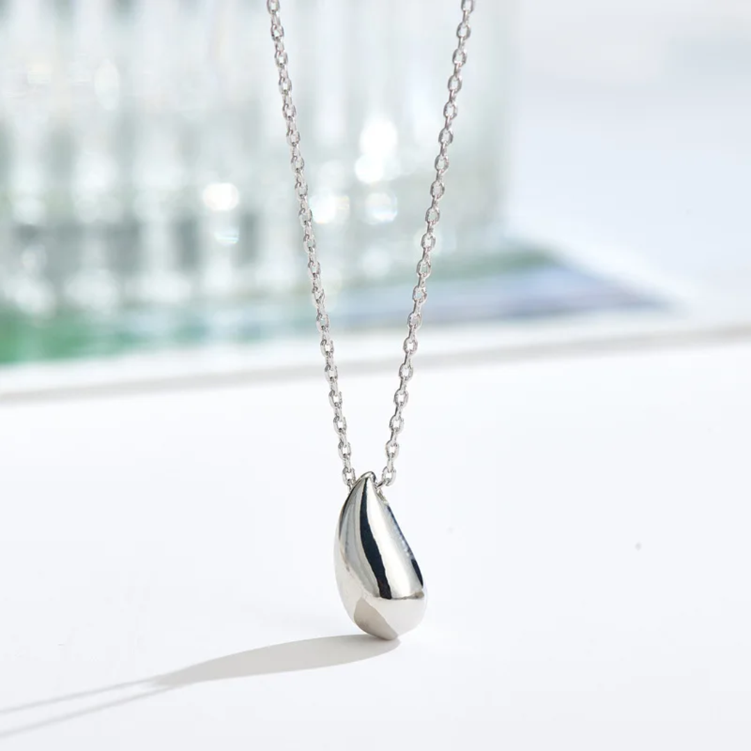 Stainless Steel Minni-Water Drop Necklace