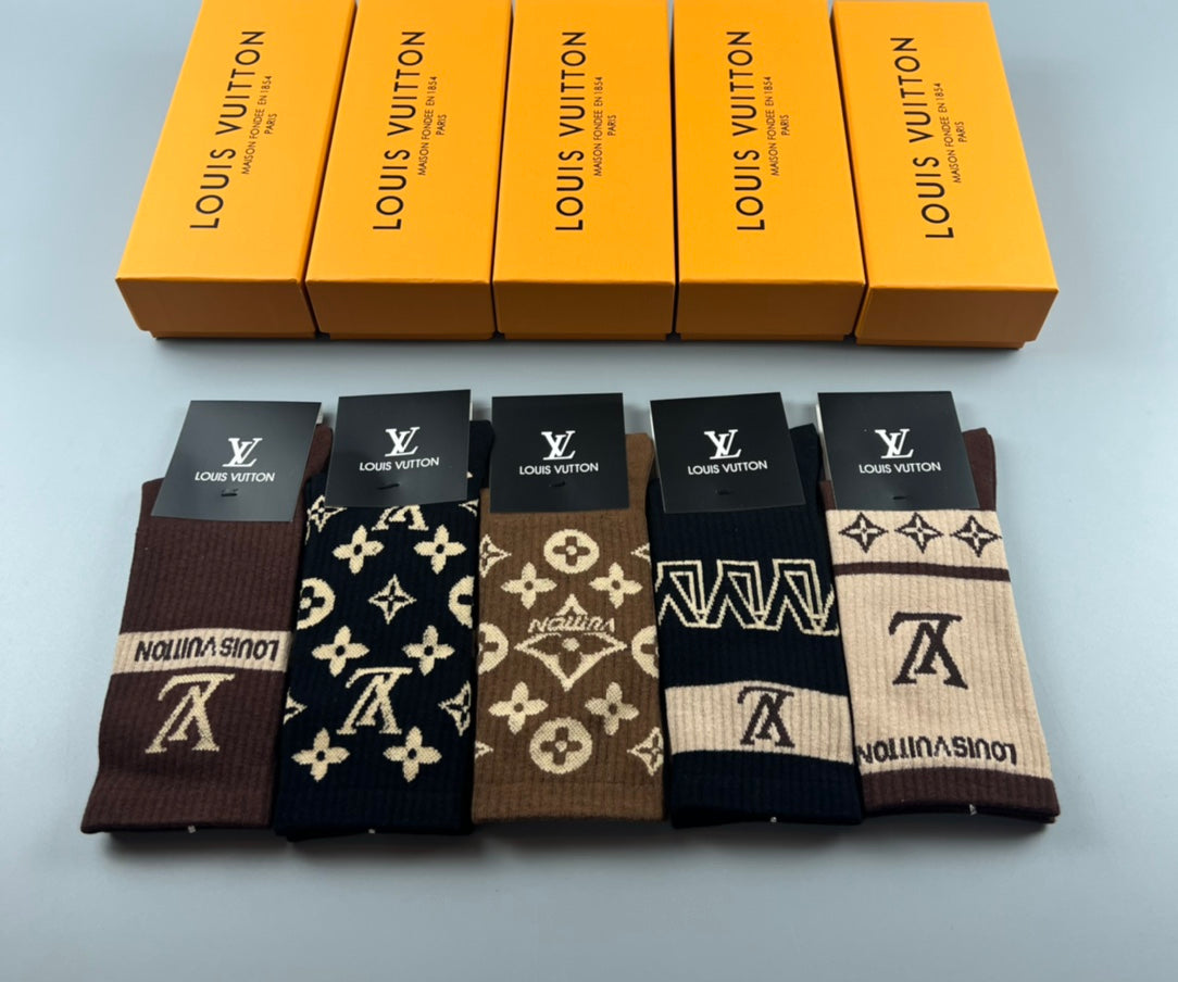 LV inspired Socks