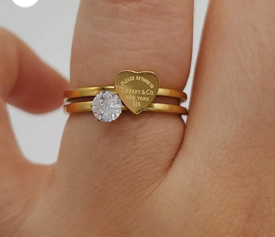 Tiffany Co inspired rings