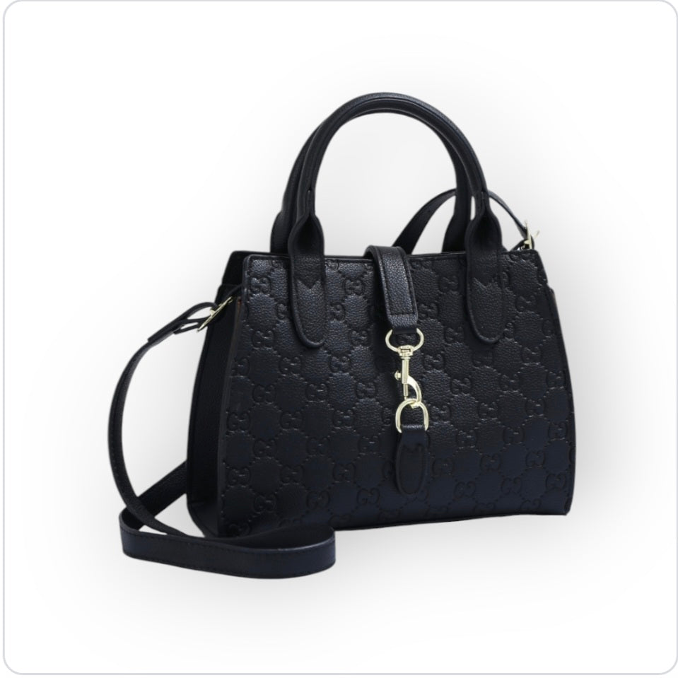 Gucci inspired leather engrave monogram purse