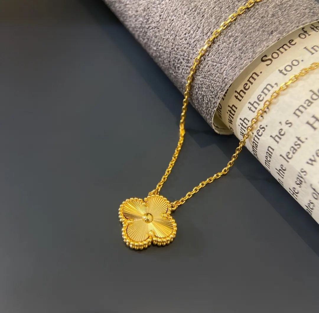 Van Cleef inspired Lazer Gold and Silver Jewelry Collection