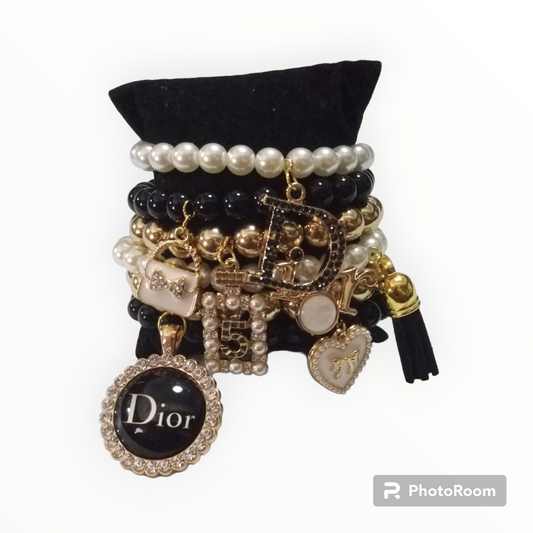 Custom made designer charm bracelet