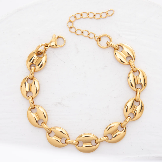 Stainless Steel Pig Nose Bracelet
