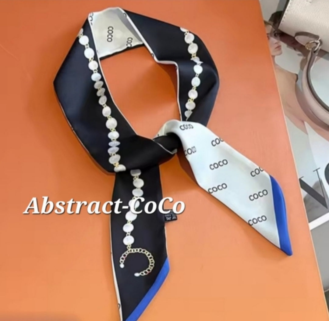 Twill ribbon scarves