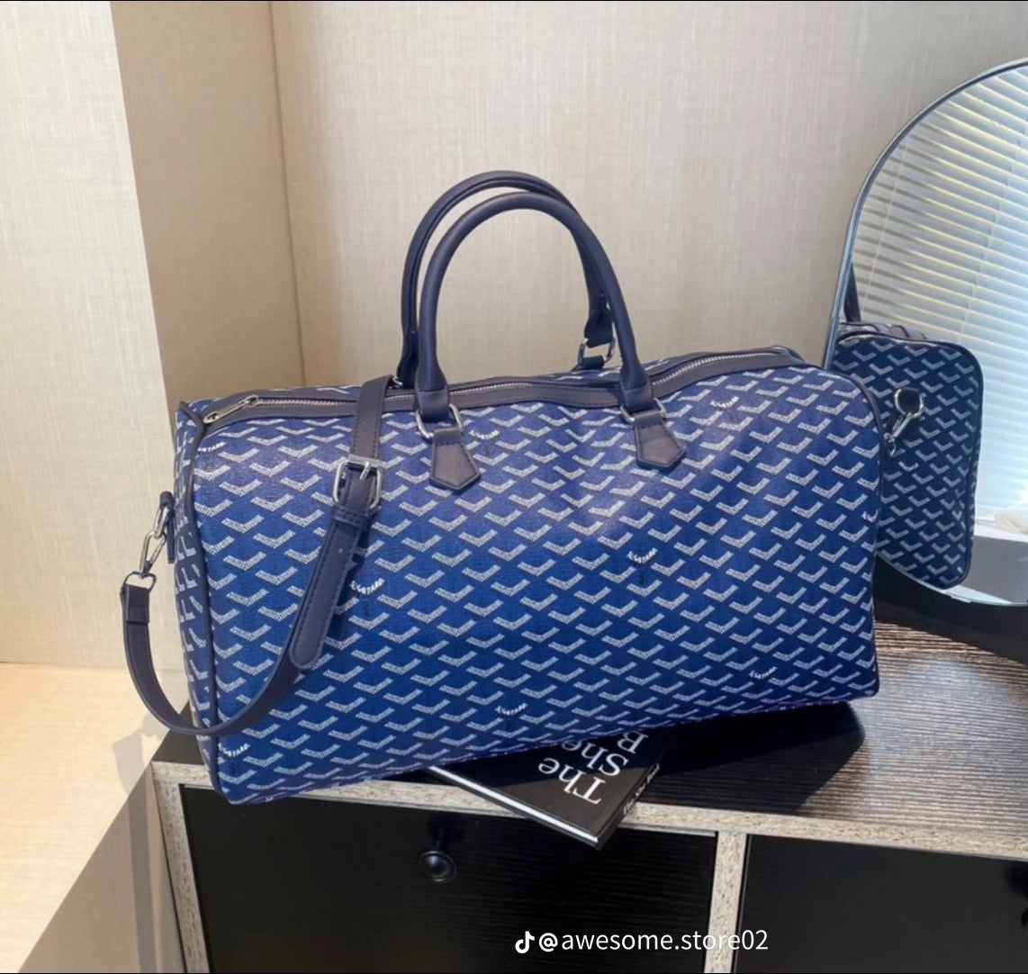 Goyard Inspired Duffle Bag