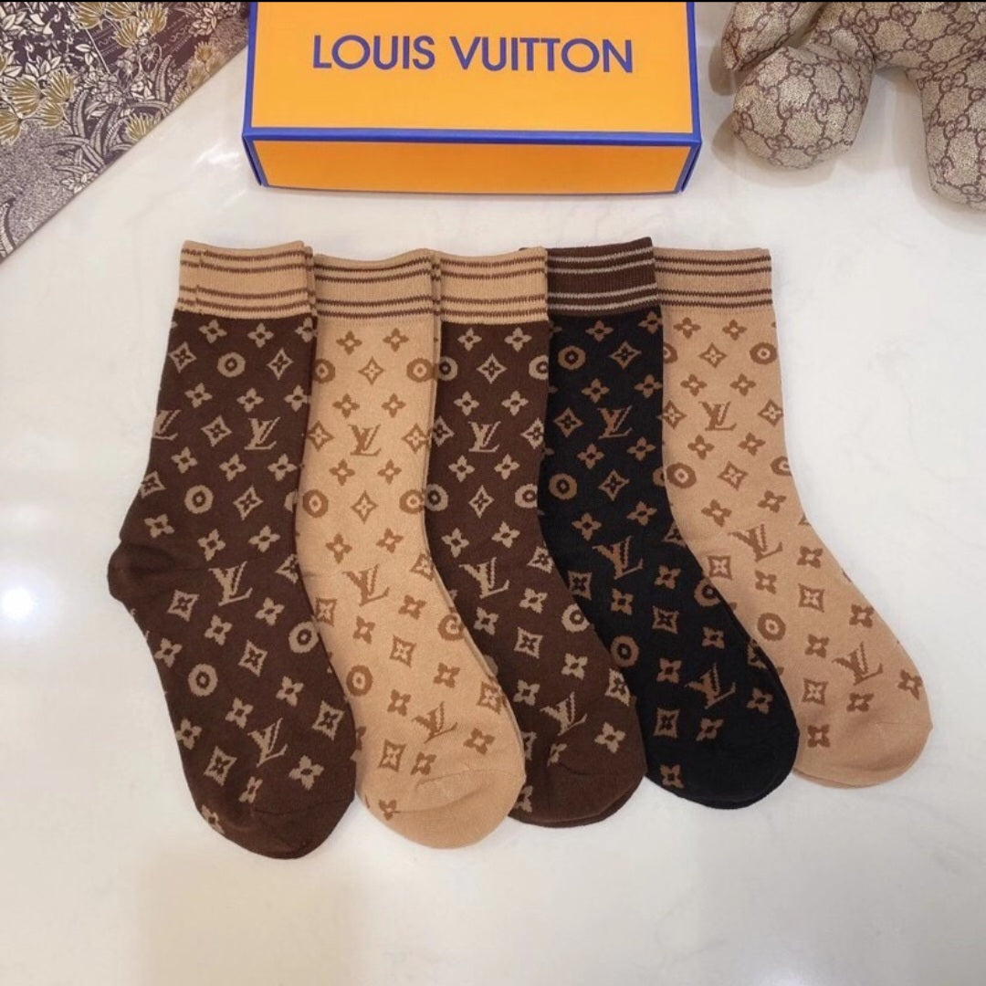 LV Designer Inspired socks