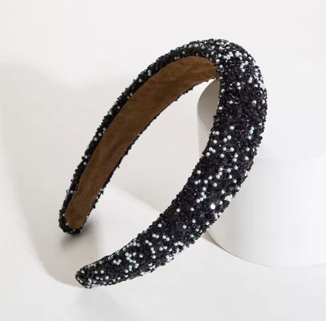Glamour beaded and crystal headband