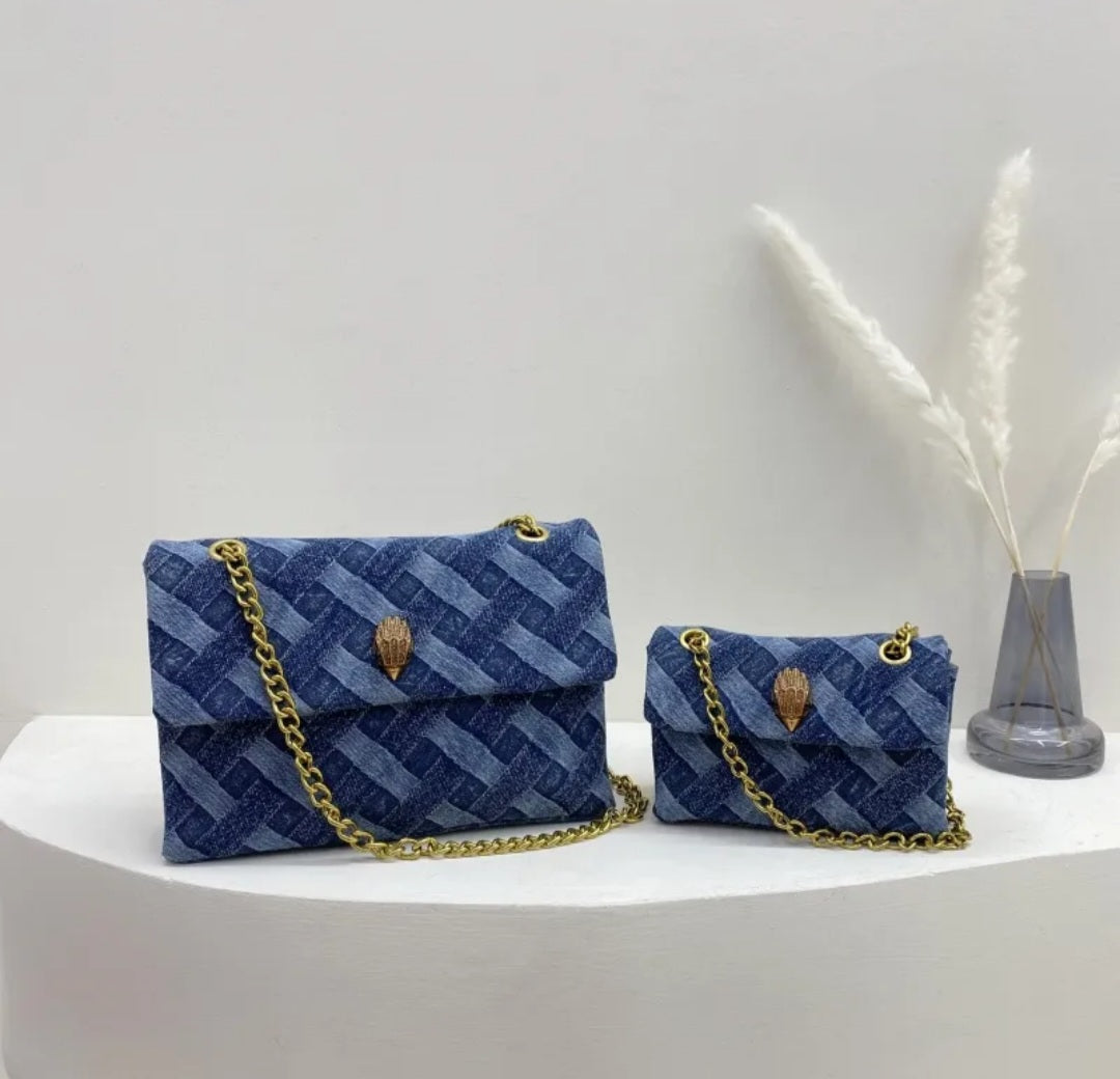 Kurt Geiger denim inspired handbag