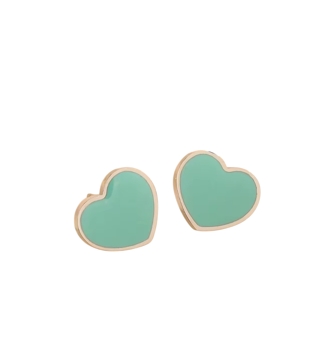 TIFFANY CO INSPIRED STAINLESS STEEL EARRINGS