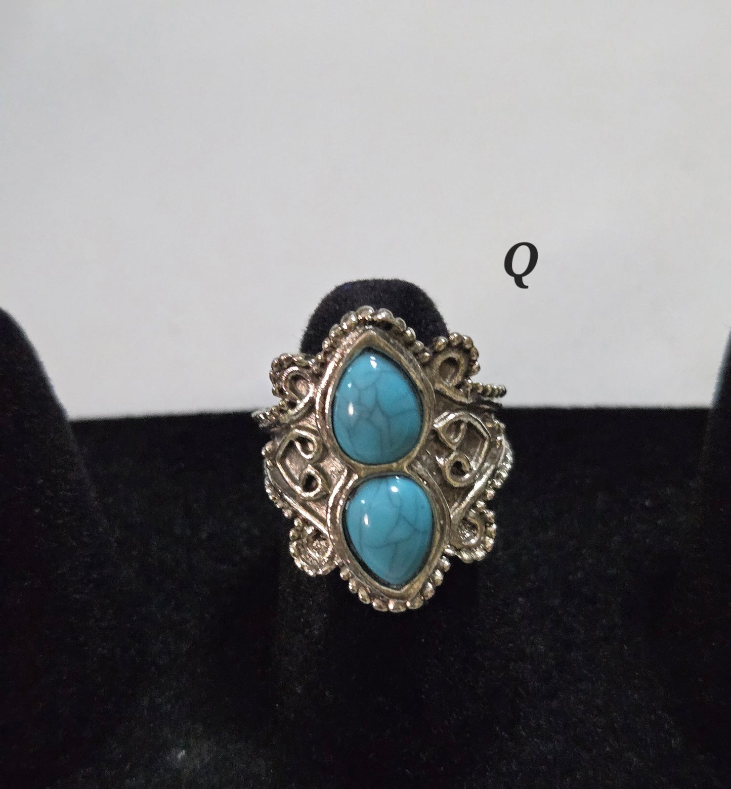 Boho Vintage inspire Turquoise Rings
