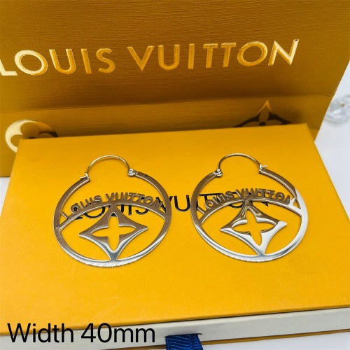 LV inspired Hoop Earrings