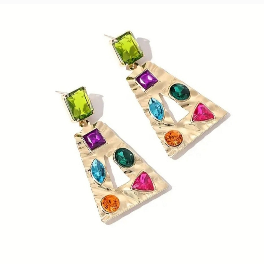 Geometric Drop Dangle Earrings