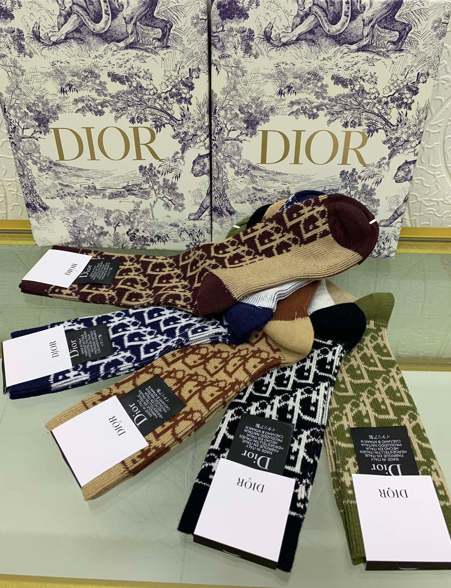 Christian Dior inspired Socks
