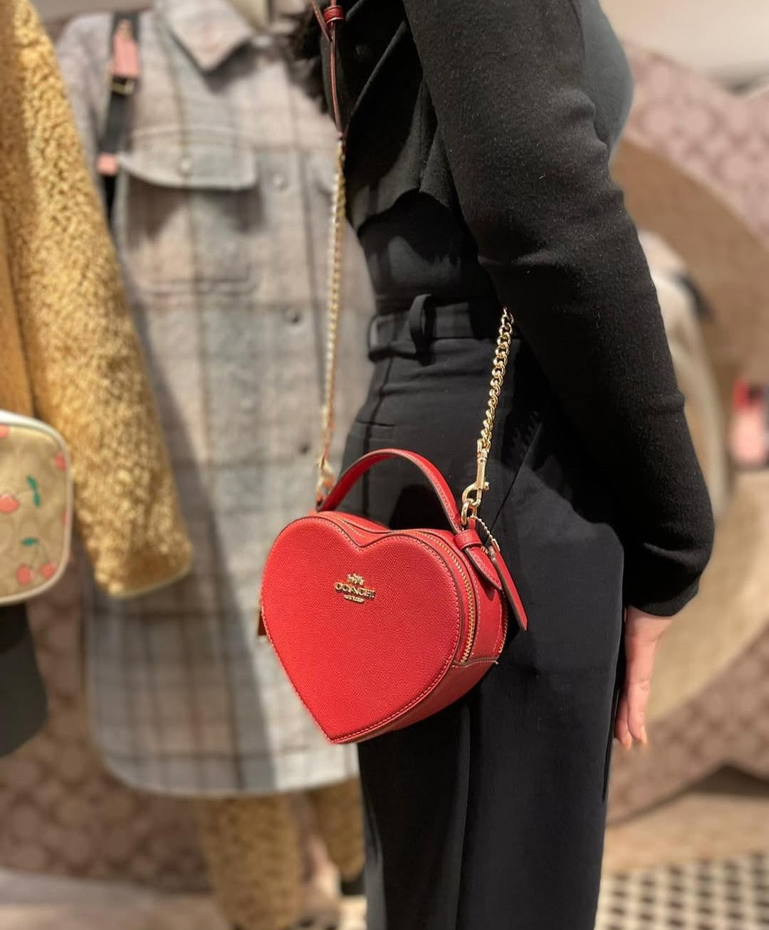 Coach Heart Shape handbag