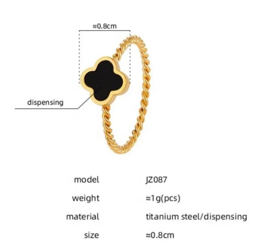 Fashion Statement Clover Rings