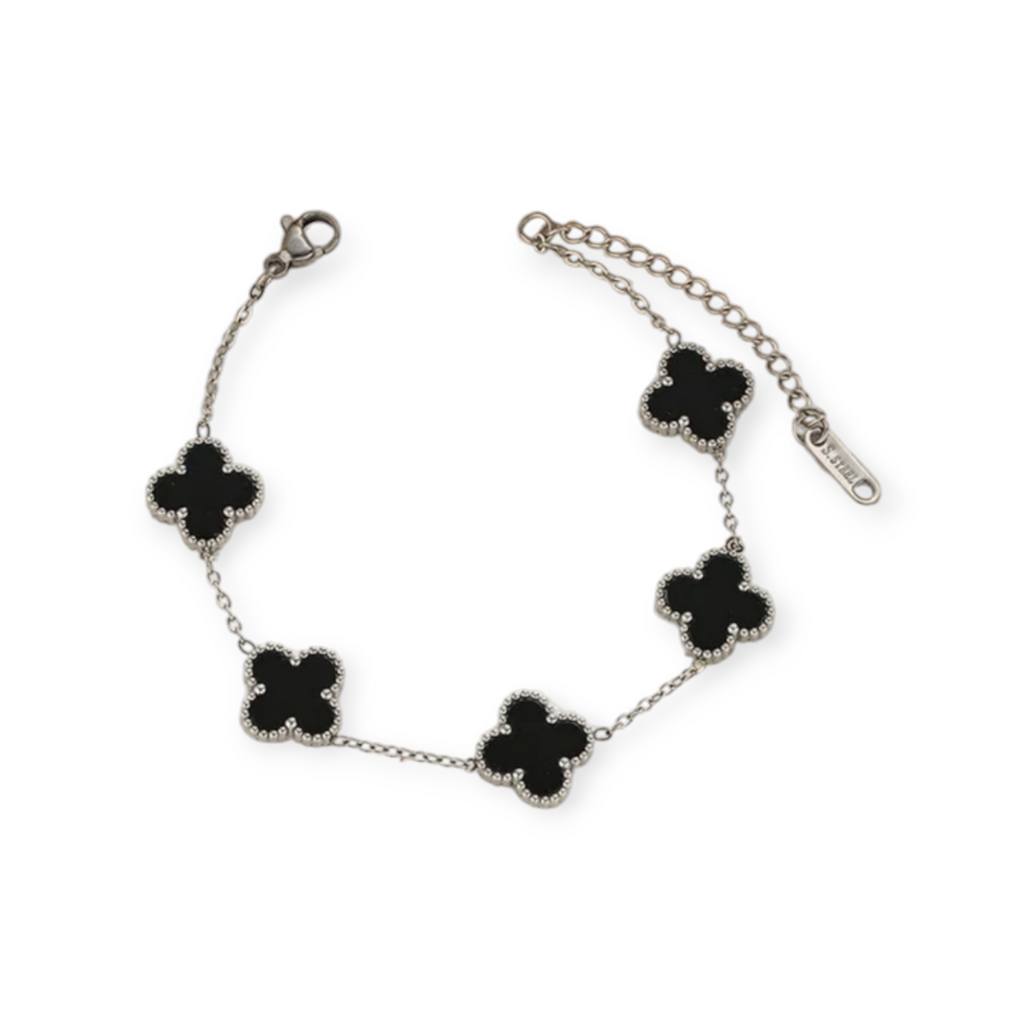 Van Cleef inspired 13mmSilver 4 leaf Clover Bracelet Collection