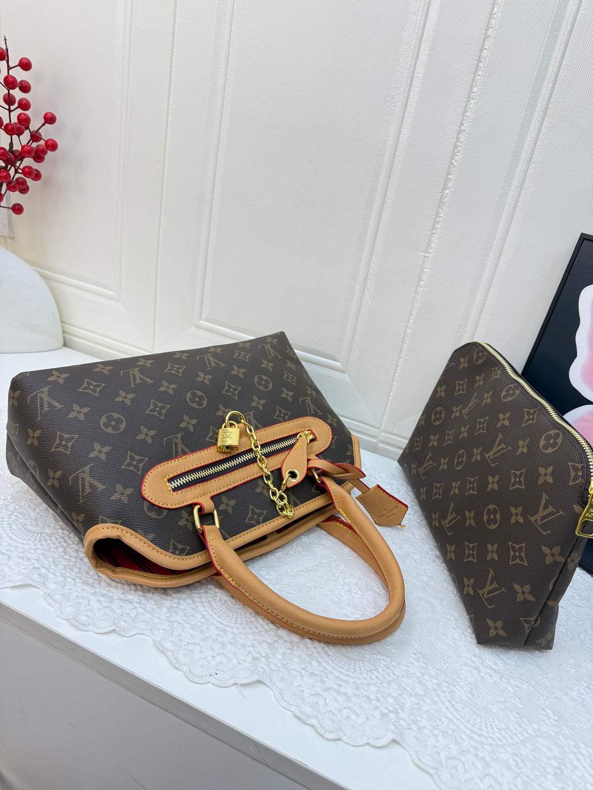 LV inspired Handbag