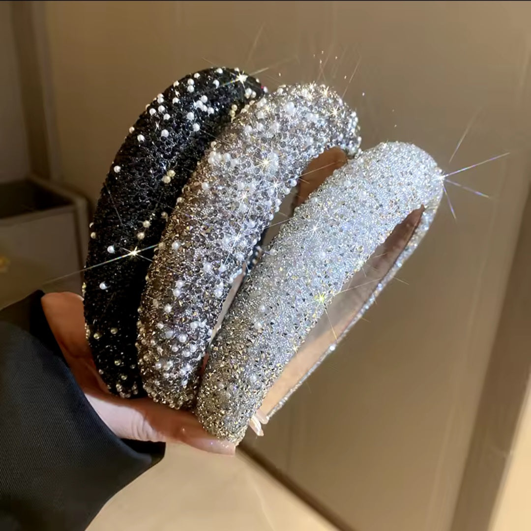 Glamour beaded and crystal headband