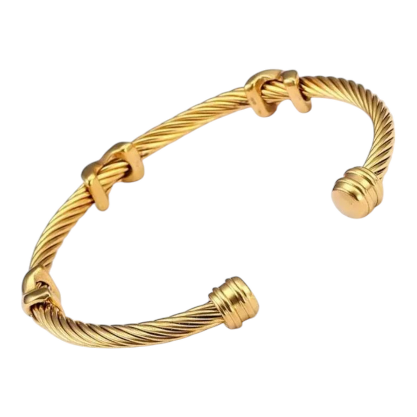 Minimalist Twisted Cuff Bracelet