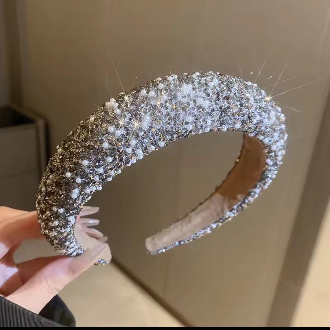 Glamour beaded and crystal headband