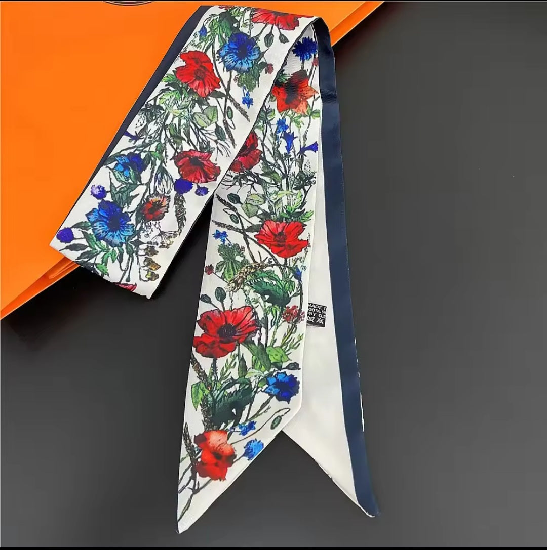 Christian Dior Ribbon Twill Scarves