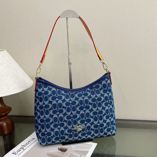 Coach inspired denim handbag