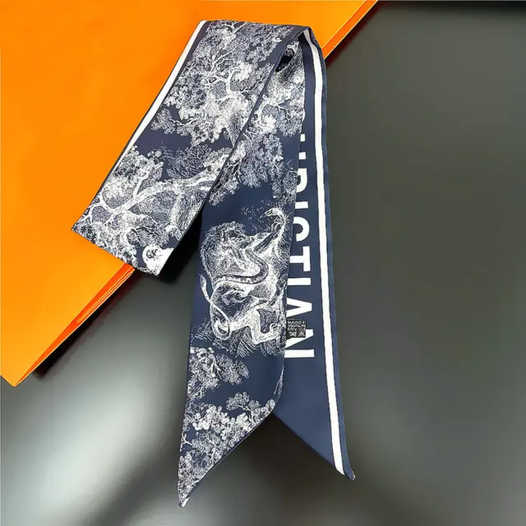 Christian Dior inspired Twill Ribbon Scarves